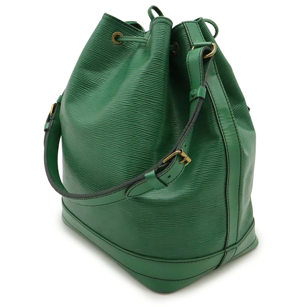 Louis Vuitton Epi Shoulder Borneo Green Drawstring Bag Noe Hobo Green